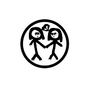 Couple Notebook: Wide Ruled Line Paper Pages Journal 6 x 9 Inches (15,2 x 22,9 cm) - Sweet Couple Art Gift Idea - Diary