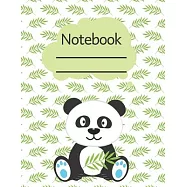 Notebook: Lined Notebook Journal - 120 pages - Standart (8.5 x 11 inches) Panda Edition