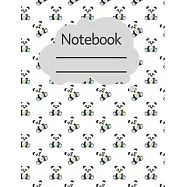 Notebook: Cute Panda - Lined Notebook Journal - 120 pages - Standart (8.5 x 11 inches)