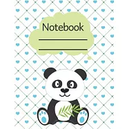 Notebook: Lined Notebook Journal - 120 pages - Standart (8.5 x 11 inches) Panda Edition