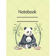 Notebook: Lined Notebook Journal - 120 pages - Standart (8.5 x 11 inches) Panda Edition