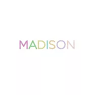 Madison: A 6x9 Lined Journal (Customized with Madison on the cover in colorful dot letters on white cover)