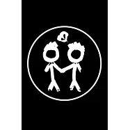 Couple Notebook: Wide Ruled Line Paper Pages Journal 6 x 9 Inches (15,2 x 22,9 cm) - Sweet Couple Art Gift Idea - Diary