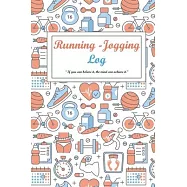 Running log book: Jogging Diary, Runners Training Log, Track Distance, Time, Speed, Weather, Calories & Heart Rate
