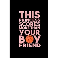 Basketball Princess: Blank Lined Notebook Journal for Work, School, Office - 6x9 110 page
