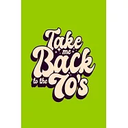 Take me back to the 70s: Kariertes Blanko A5 Notizbuch f&uuml;r Sch&uuml;ler Studenten und Erwachsene
