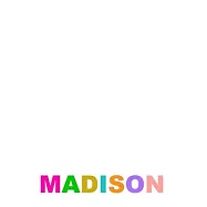 Madison: A 6x9 Lined Journal (Madison in cute and colorful letters on a white cover)