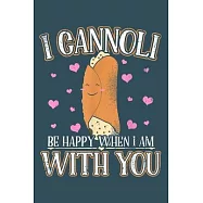 I cannoli be happy when I am with you: Notebook for Monkey Lovers-College Ruled Lined Blank 6x9 inch 110 page-Daily