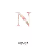 2020 Planner Weekly and Daily: Letter N Monogram - Weekly & Daily Planner Notebook Journal 140 pages, 2020 Calendar