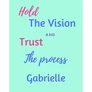 Hold The Vision and Trust The Process Gabrielle&rsquo;&rsquo;s: 2020 New Year Planner Goal Journal Gift for Gabrielle / Notebook