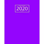 2020 Planner Weekly and Monthly: Jan 1, 2020 to Dec 31, 2020: Weekly & Monthly Planner and Calendar Views: Violet 2