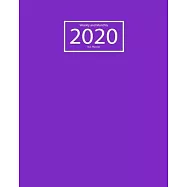 2020 Planner Weekly and Monthly: Jan 1, 2020 to Dec 31, 2020: Weekly & Monthly Planner and Calendar Views: Violet 1