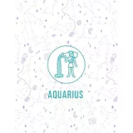 Aquarius journal (Aquarius Zodiac Gifts): I and me are always too deep in a conversation -110 pages 8.5X11 Dotted