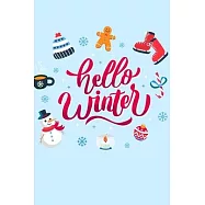 Hello January Water: Monthly & Seasonal Journal Notebook Diary. Neutral design for women and men