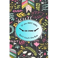 If You Didn&rsquo;&rsquo;t Make the Bump Don&rsquo;&rsquo;t Touch the Bum: unique pregnancy journal for mom and dad