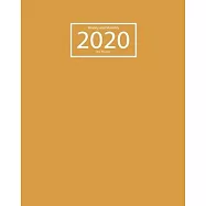 2020 Planner Weekly and Monthly: Jan 1, 2020 to Dec 31, 2020: Weekly & Monthly Planner and Calendar Views: Desert 2