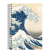 Hokusai Great Wave Wire-O Journal 6 X 8.5"
