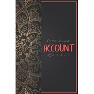 Checking Account Ledger: 6 Column Payment Record Tracker Log Book Checkbook Debit Card Register Accounting Balance