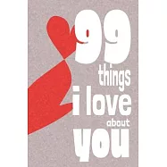 99 Things I Love About You: A perfect give to personalise for your loved one on Valenetine’’s Day