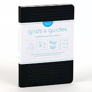 Grids & Guides Softcover (Black): Two Notebooks for Visual Thinkers (Classic Black Notebooks, 5.75 X 8.25", with Grid Paper in Eight Patterns, Ideal f