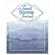 My Business Journal: Small Business Tracker Planner Breezy Blue Watercolor