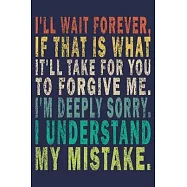 i&rsquo;&rsquo;ll wait forever, if that is what it&rsquo;&rsquo;ll take for you to forgive me. i&rsquo;&rsquo;m deeply sorry. i understand my mistake