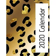 2020 Calendar: Monthly wall calendar. Beautiful bright animal print designs each month. Twelve months with space to