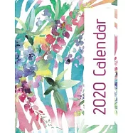 2020 Calendar: Monthly wall calendar. Beautiful spring flowers designs each month. Twelve months with space to write in