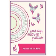 We are what we think.: 6 x 9" Notebook to Write In with 110 Journal Paperback To Cultivate An Attitude Of Gratitude