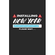 Installing new year: 6x9 New Year&rsquo;s Eve - dotgrid - dot grid paper - notebook - notes