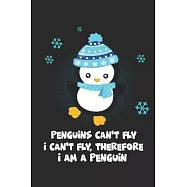 Penguins Can&rsquo;&rsquo;t Fly: 120 Pages 6 X 9 Point Grid - Notebook - Penguin Lover - Penguins - Gift