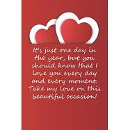 Valentines day gifts: Take my love on this beautiful occasion: Notebook gift for her -Valentines Day Ideas For