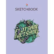 SketchBook: Disney Little Mermaid Flotsam Jetsam Seaweed Portrait Logo SketchBook Blank Unline Notebook for Girls Teens