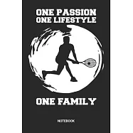 Notebook: Tennis Themed Notebook (6x9 inches) with Blank Pages ideal as a Journal. Perfect as a Racquet Sports