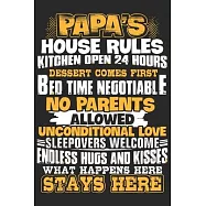 Papa&rsquo;&rsquo;s house rules kitchen open 24 hours dessert comes first bed time negotiable no parents allowed unconditional love