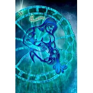 Zodiac Sign Notebook 1 01: &rsquo;&rsquo;Aquarius&rsquo;&rsquo; (Journal, Diary), Softcover 6" x 9", white pages with small corner motive