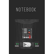 Notebook: Star Wars Darth Vader Halloween Costume Size Blank Pages Lined Journal Notebook with Black Cover Size 6in x 9