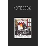 Notebook: Star Wars Darth Vader Sith Day Of Xmas Holiday Size Blank Pages Lined Journal Notebook with Black Cover Size