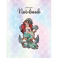 Graph Paper Notebook: Disney Little Mermaid Flotsam Jetsam Seaweed Portrait Logo Graph Paper Grid Notebook Journal for