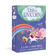 Uni the Unicorn: A 3-In-1 Card Deck: Card Games Include Go Fish, Concentration, and Snap