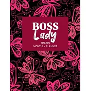 Boss Lady: 2020-2024 Monthly Planner: Butterfly Cover - 5 Year Monthly Planner 2020-2024 - 60 Months Calendar Planner