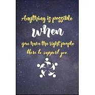 Anything is possible when you have the right people there to support you: Friendship is the strongest bond in the world