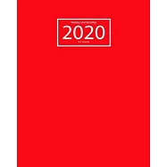 2020 Planner Weekly and Monthly: Jan 1, 2020 to Dec 31, 2020: Weekly & Monthly Planner and Calendar Views: Red Fruit 8