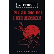 keep calm i am legend black notebook for barber, make this note book as a gift for your best barber: keep calm i am