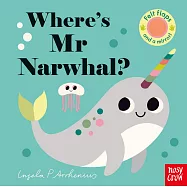 不織布翻翻書Where’s Mr Narwhal?(附故事音檔)