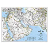 National Geographic: Middle East Classic Wall Map (30.25 X 23.5 Inches)