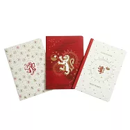 Harry Potter: Gryffindor Constellation Sewn Notebook Collection (Set of 3)