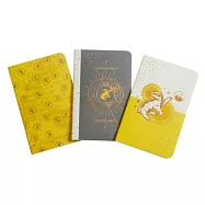Harry Potter: Hufflepuff Constellation Sewn Pocket Notebook Collection
