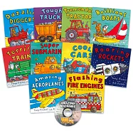 AMAZING MACHINES神奇交通工具有聲套書 (10本書+CD)