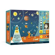 Professor Astro Cat&rsquo;&rsquo;s Frontiers of Space 500-Piece Puzzle: Cosmic Jigsaw Puzzle and Seek-And-Find Poster: Jigsaw